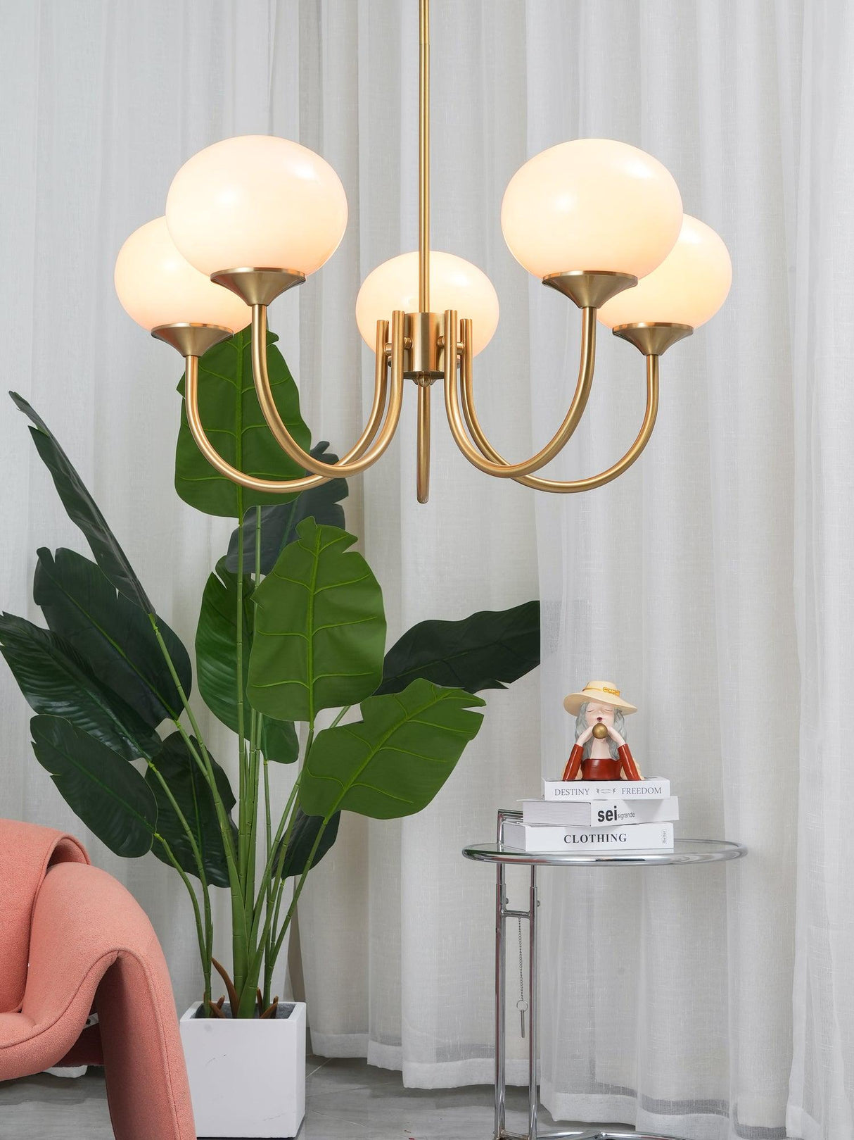 RadianceOrb Designer Kronleuchter | Moderner LED Hängelampe | Elegante Beleuchtung für Wohnzimmer & Esszimmer