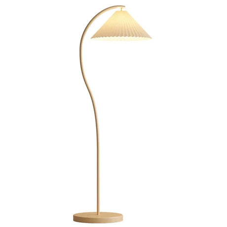 LumoSilk Moderne LED-Stoff-Stehleuchte | Stilvolle Beleuchtung | Dimmbar | Dekoratives Design für Wohnzimmer