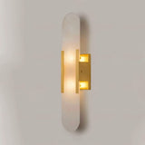 LumaSerene Langgestreckte Alabaster Wandleuchte | Modernes Design | Elegante Beleuchtung | Energieeffizient