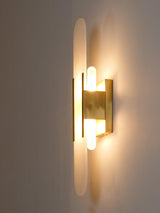 LumaSerene Langgestreckte Alabaster Wandleuchte | Modernes Design | Elegante Beleuchtung | Energieeffizient