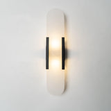 LumaSerene Langgestreckte Alabaster Wandleuchte | Modernes Design | Elegante Beleuchtung | Energieeffizient