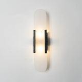 LumaSerene Langgestreckte Alabaster Wandleuchte | Modernes Design | Elegante Beleuchtung | Energieeffizient