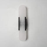 LumaSerene Langgestreckte Alabaster Wandleuchte | Modernes Design | Elegante Beleuchtung | Energieeffizient