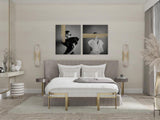 LumaSerene Langgestreckte Alabaster Wandleuchte | Modernes Design | Elegante Beleuchtung | Energieeffizient
