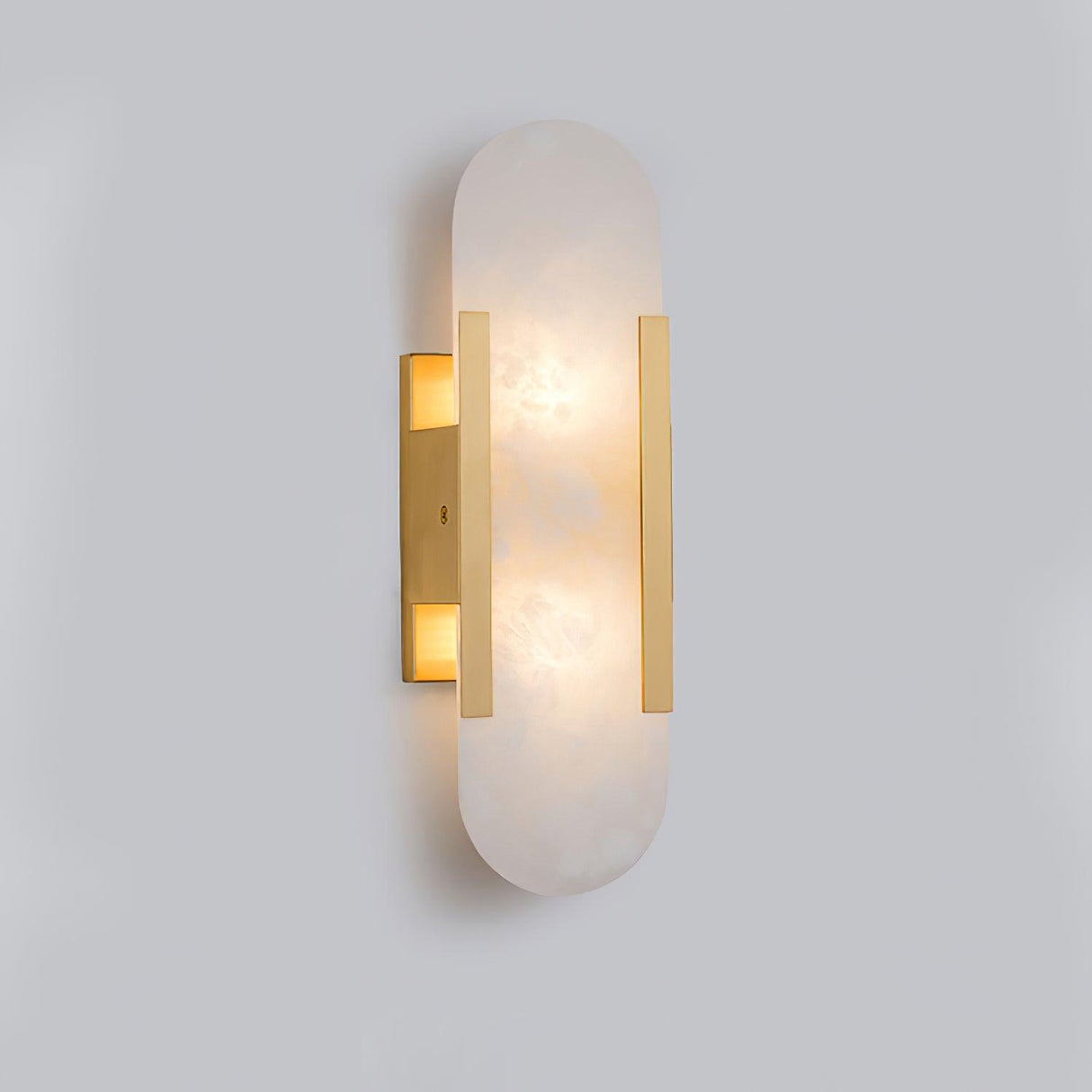 LumaSerene Langgestreckte Alabaster Wandleuchte | Modernes Design | Elegante Beleuchtung | Energieeffizient