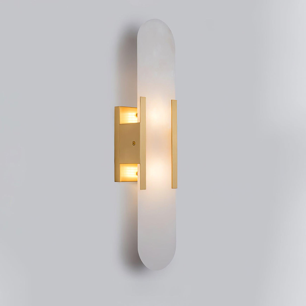 LumaSerene Langgestreckte Alabaster Wandleuchte | Modernes Design | Elegante Beleuchtung | Energieeffizient