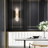 LumaSerene Langgestreckte Alabaster Wandleuchte | Modernes Design | Elegante Beleuchtung | Energieeffizient