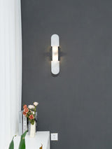 LumaSerene Langgestreckte Alabaster Wandleuchte | Modernes Design | Elegante Beleuchtung | Energieeffizient