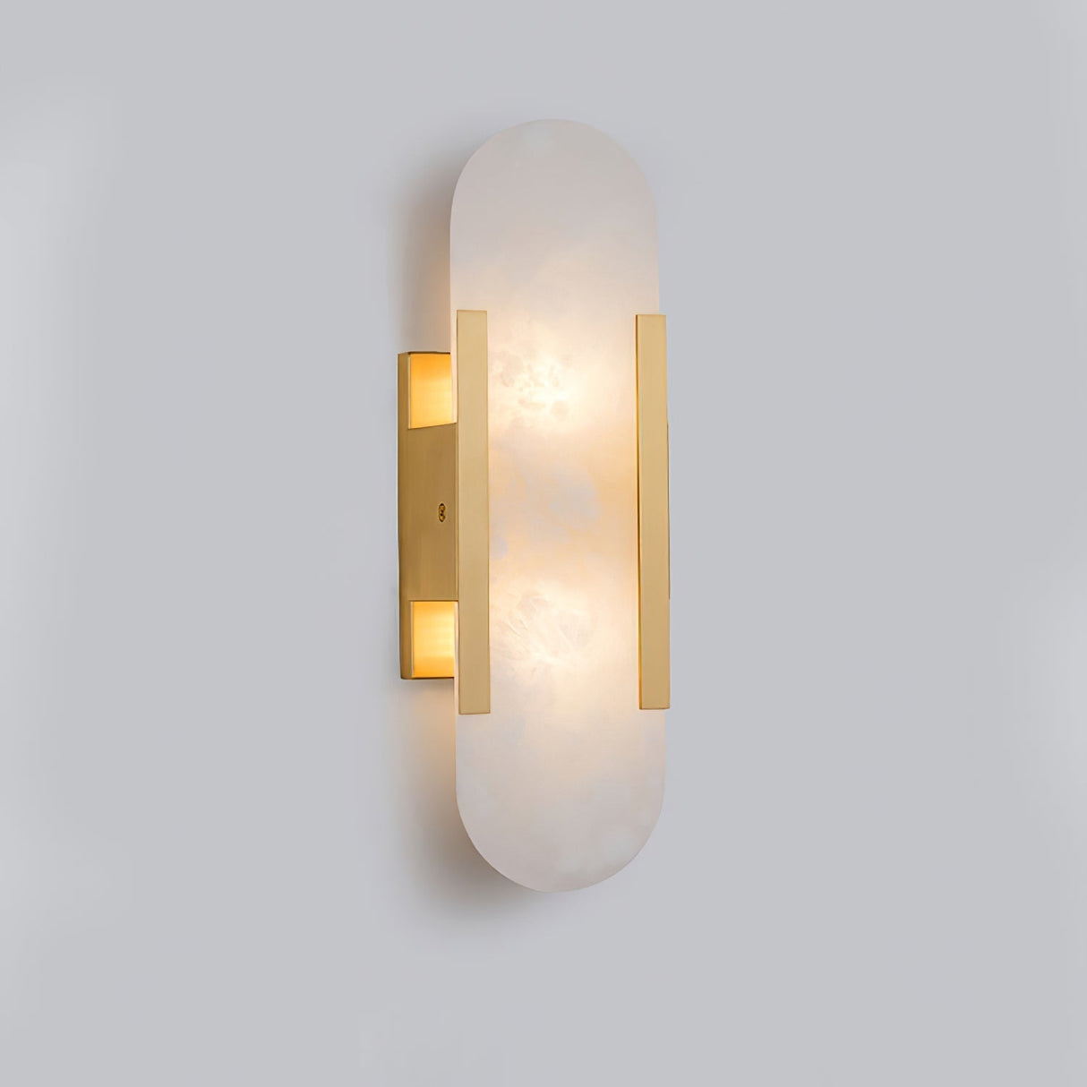 LumaSerene Langgestreckte Alabaster Wandleuchte | Modernes Design | Elegante Beleuchtung | Energieeffizient