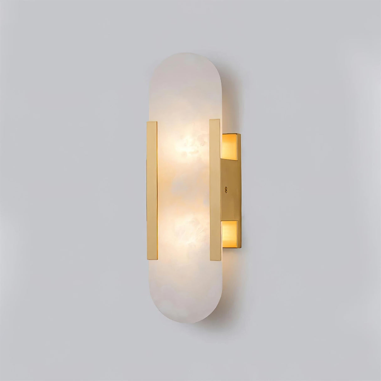 LumaSerene Langgestreckte Alabaster Wandleuchte | Modernes Design | Elegante Beleuchtung | Energieeffizient
