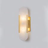 LumaSerene Langgestreckte Alabaster Wandleuchte | Modernes Design | Elegante Beleuchtung | Energieeffizient