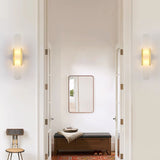 LumaSerene Langgestreckte Alabaster Wandleuchte | Modernes Design | Elegante Beleuchtung | Energieeffizient