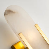 LumaSerene Langgestreckte Alabaster Wandleuchte | Modernes Design | Elegante Beleuchtung | Energieeffizient