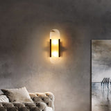LumaSerene Langgestreckte Alabaster Wandleuchte | Modernes Design | Elegante Beleuchtung | Energieeffizient