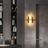 LumaSerene Langgestreckte Alabaster Wandleuchte | Modernes Design | Elegante Beleuchtung | Energieeffizient