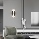LumaSerene Langgestreckte Alabaster Wandleuchte | Modernes Design | Elegante Beleuchtung | Energieeffizient