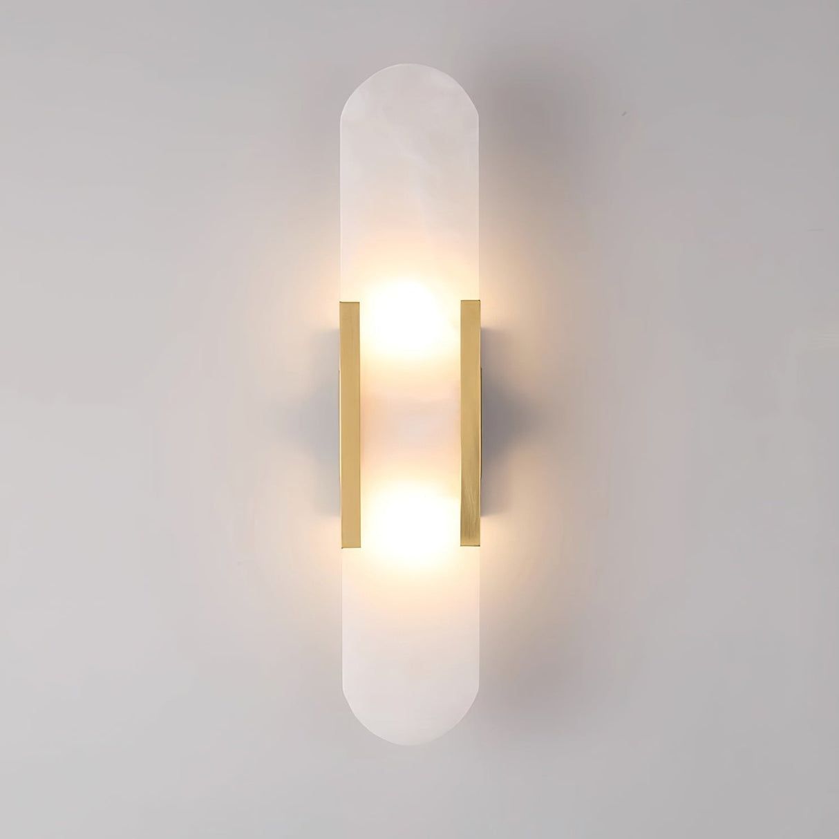 LumaSerene Langgestreckte Alabaster Wandleuchte | Modernes Design | Elegante Beleuchtung | Energieeffizient