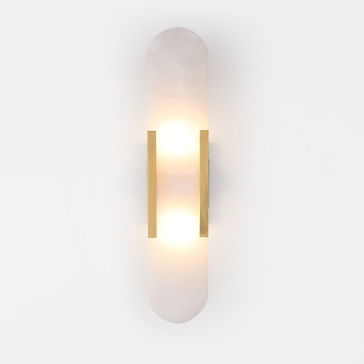 LumaSerene Langgestreckte Alabaster Wandleuchte | Modernes Design | Elegante Beleuchtung | Energieeffizient