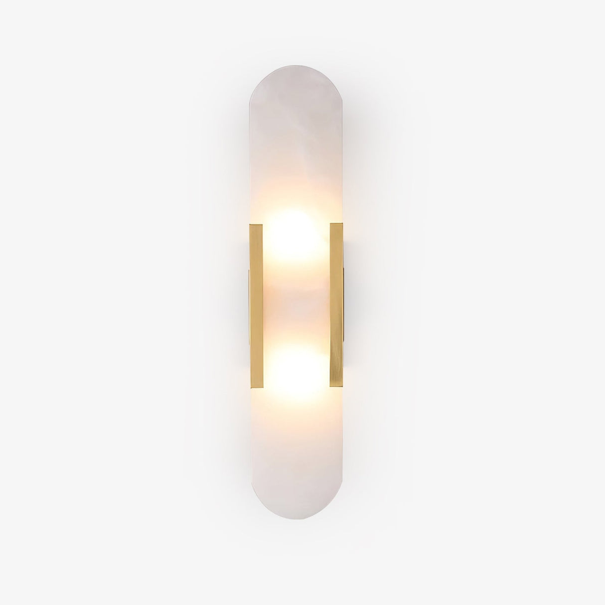 LumaSerene Langgestreckte Alabaster Wandleuchte | Modernes Design | Elegante Beleuchtung | Energieeffizient