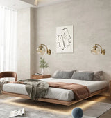 CrystalLux Moderne Glas Wandlampe | Elegante Applikation | Stilvolle Wandbeleuchtung für Zuhause