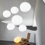 HaloShine Runde Glas Pendelleuchte | Moderne Hängeleuchte | Elegante Deckenbeleuchtung