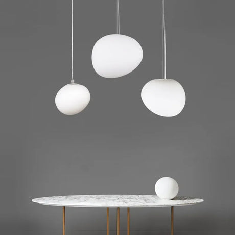 HaloShine Runde Glas Pendelleuchte | Moderne Hängeleuchte | Elegante Deckenbeleuchtung