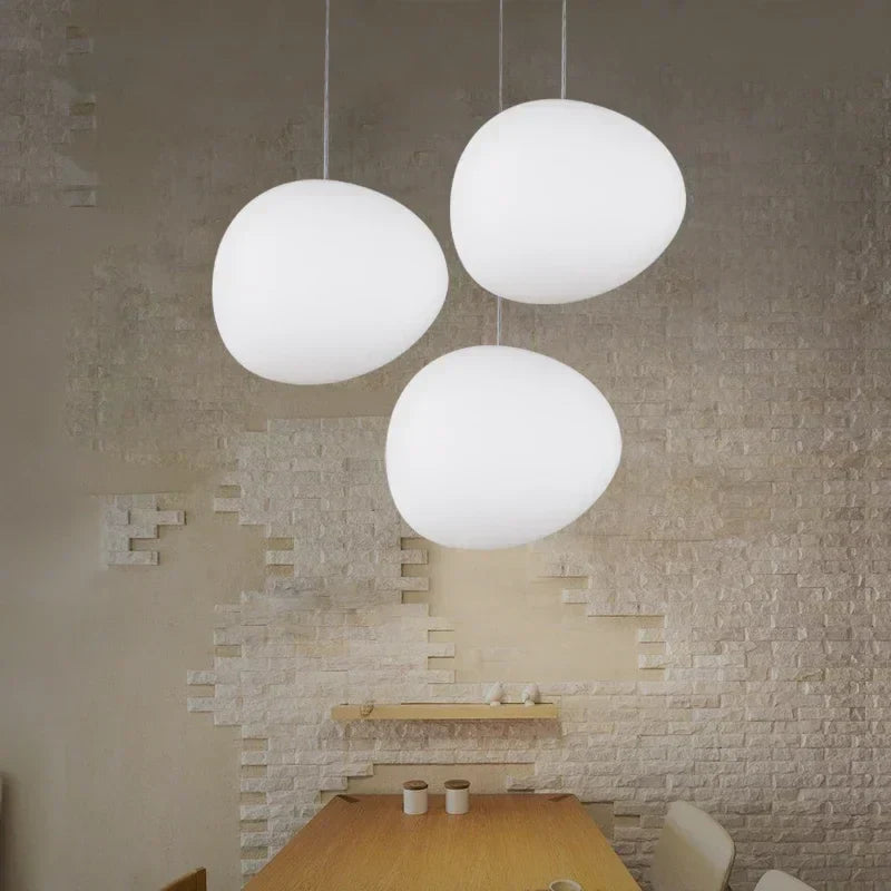 HaloShine Runde Glas Pendelleuchte | Moderne Hängeleuchte | Elegante Deckenbeleuchtung