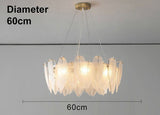 LumePlume Luxuriöse Pendelleuchte mit Glasfedern | Elegantes Design | Hochwertige Beleuchtung für Zuhause