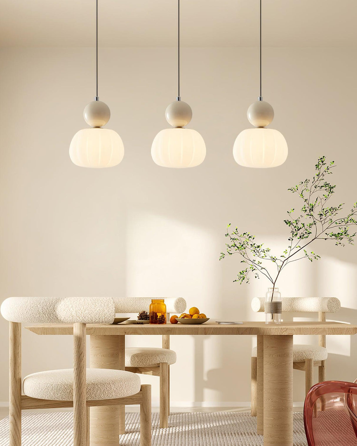 NatureGlow Natürliche Pendelleuchte | Modernes Design | Handgefertigt | Ideal für Wohnzimmer & Esszimmer