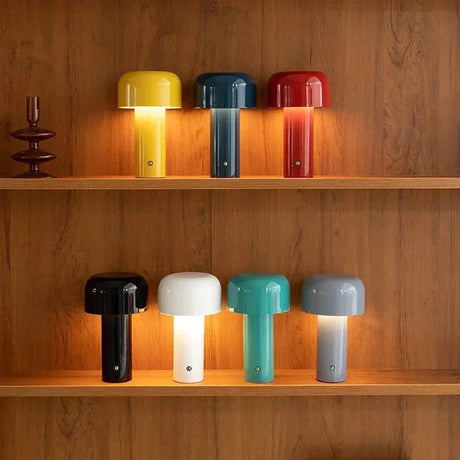 PowerMush Wiederaufladbare LED Pilzlampe | Stimmungslicht | Kabellose Tischlampe für Zuhause