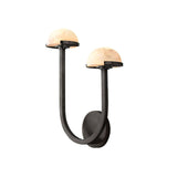 Lunomush Pilz-Alabaster Wandleuchte | Elegantes Design | Weiches Licht für Zuhause