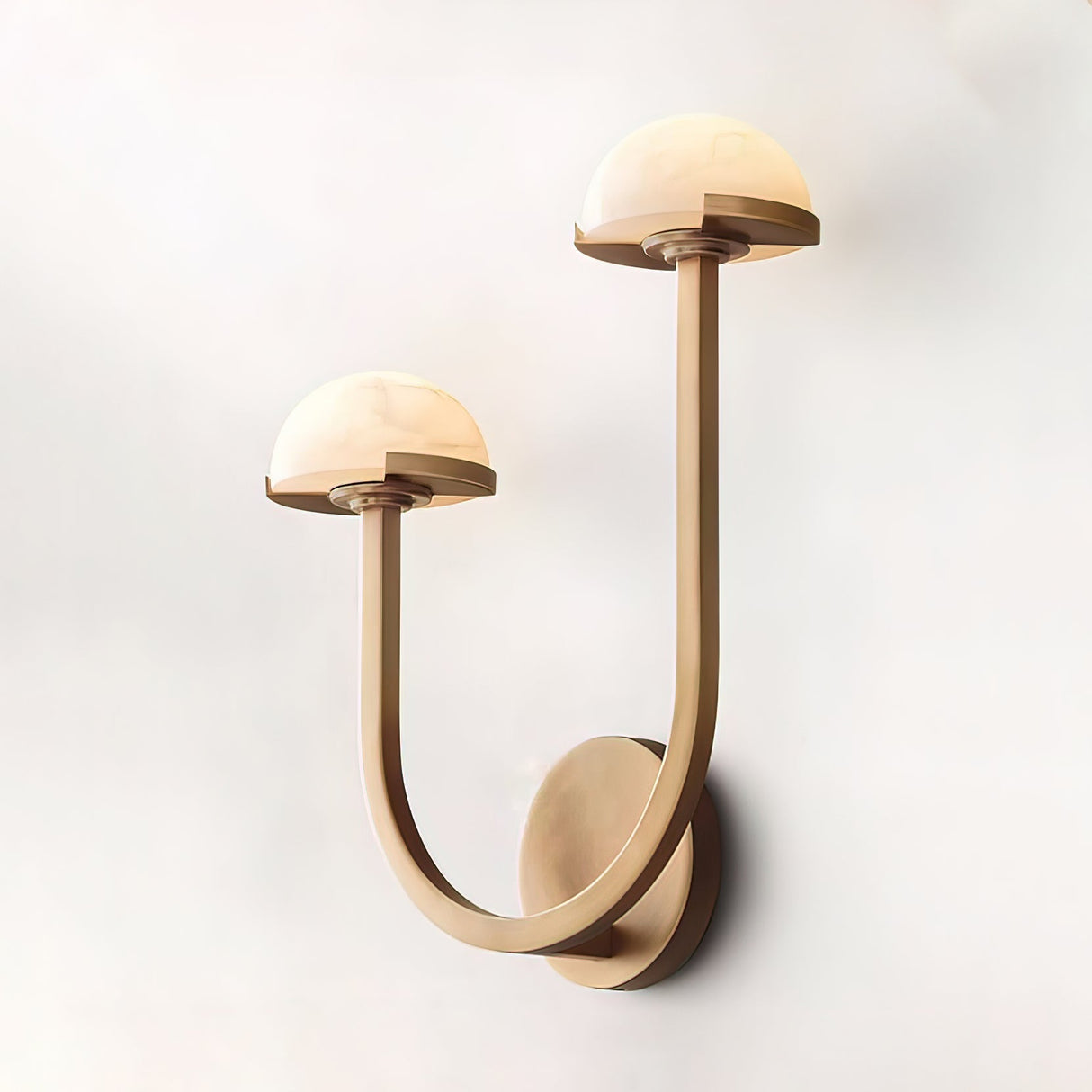 Lunomush Pilz-Alabaster Wandleuchte | Elegantes Design | Weiches Licht für Zuhause