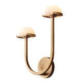 Lunomush Pilz-Alabaster Wandleuchte | Elegantes Design | Weiches Licht für Zuhause