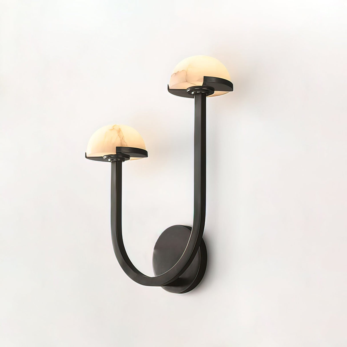 Lunomush Pilz-Alabaster Wandleuchte | Elegantes Design | Weiches Licht für Zuhause