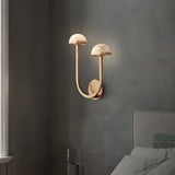 Lunomush Pilz-Alabaster Wandleuchte | Elegantes Design | Weiches Licht für Zuhause