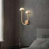 Lunomush Pilz-Alabaster Wandleuchte | Elegantes Design | Weiches Licht für Zuhause