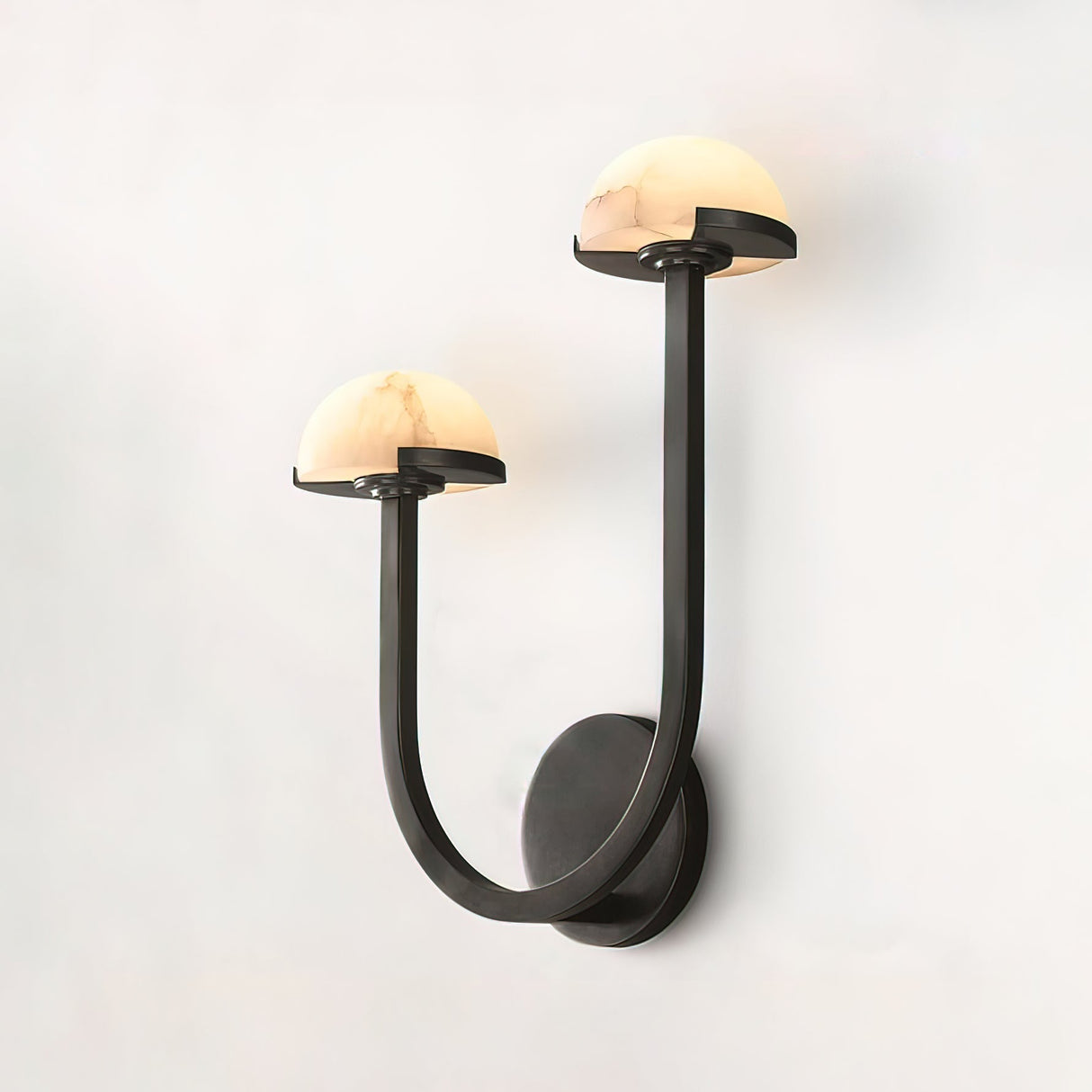 Lunomush Pilz-Alabaster Wandleuchte | Elegantes Design | Weiches Licht für Zuhause