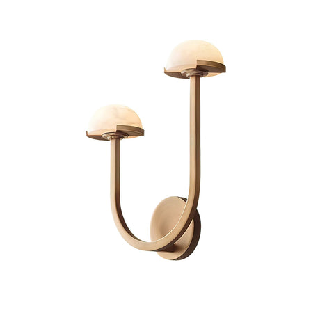 Lunomush Pilz-Alabaster Wandleuchte | Elegantes Design | Weiches Licht für Zuhause