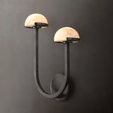 Lunomush Pilz-Alabaster Wandleuchte | Elegantes Design | Weiches Licht für Zuhause