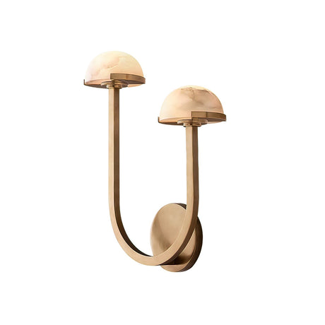 Lunomush Pilz-Alabaster Wandleuchte | Elegantes Design | Weiches Licht für Zuhause