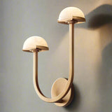 Lunomush Pilz-Alabaster Wandleuchte | Elegantes Design | Weiches Licht für Zuhause