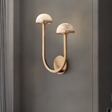 Lunomush Pilz-Alabaster Wandleuchte | Elegantes Design | Weiches Licht für Zuhause