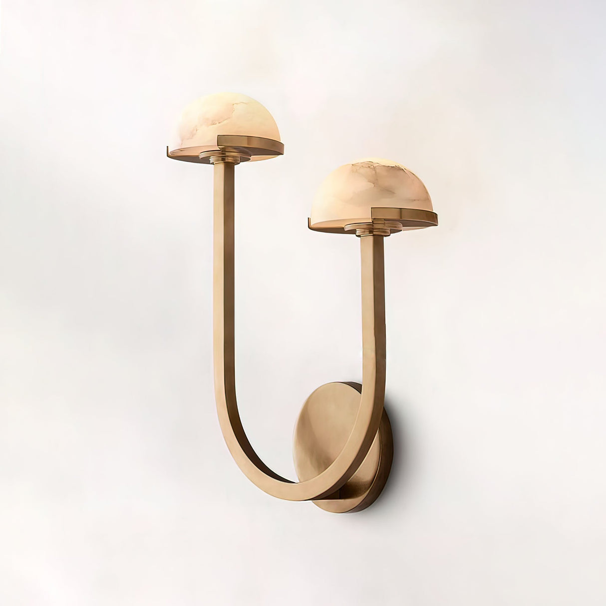 Lunomush Pilz-Alabaster Wandleuchte | Elegantes Design | Weiches Licht für Zuhause