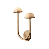 Lunomush Pilz-Alabaster Wandleuchte | Elegantes Design | Weiches Licht für Zuhause