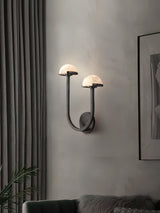 Lunomush Pilz-Alabaster Wandleuchte | Elegantes Design | Weiches Licht für Zuhause