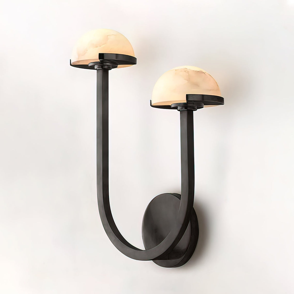 Lunomush Pilz-Alabaster Wandleuchte | Elegantes Design | Weiches Licht für Zuhause