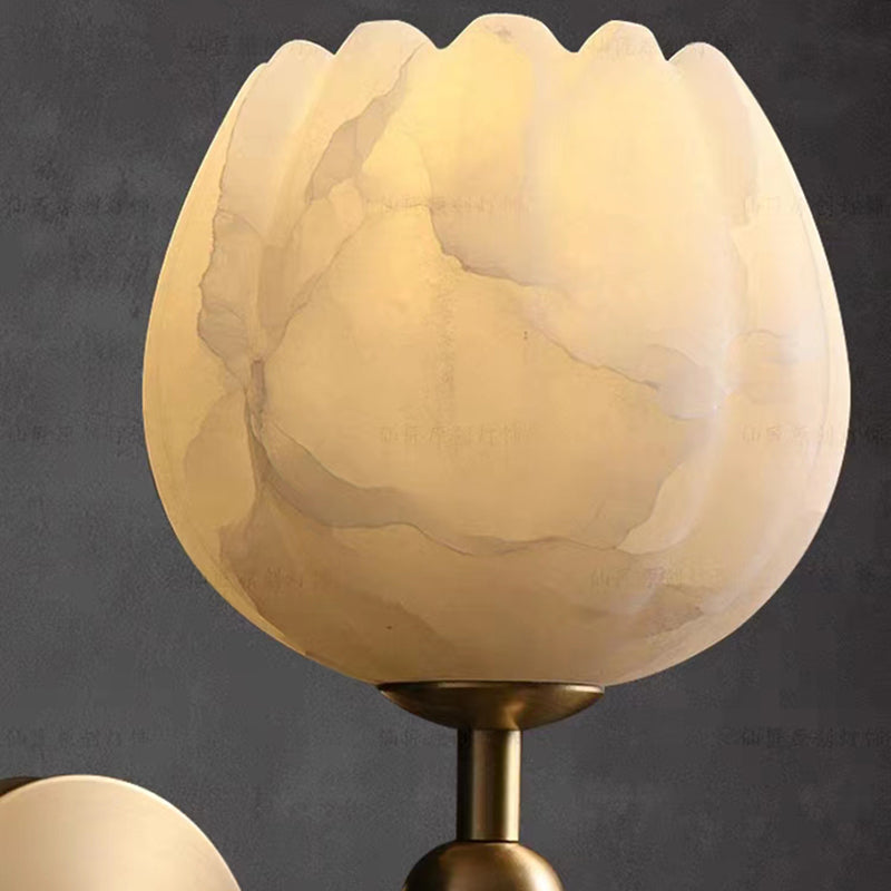RoseMarble Marmor Wandleuchte | Elegantes Design | Wandbeleuchtung für Zuhause