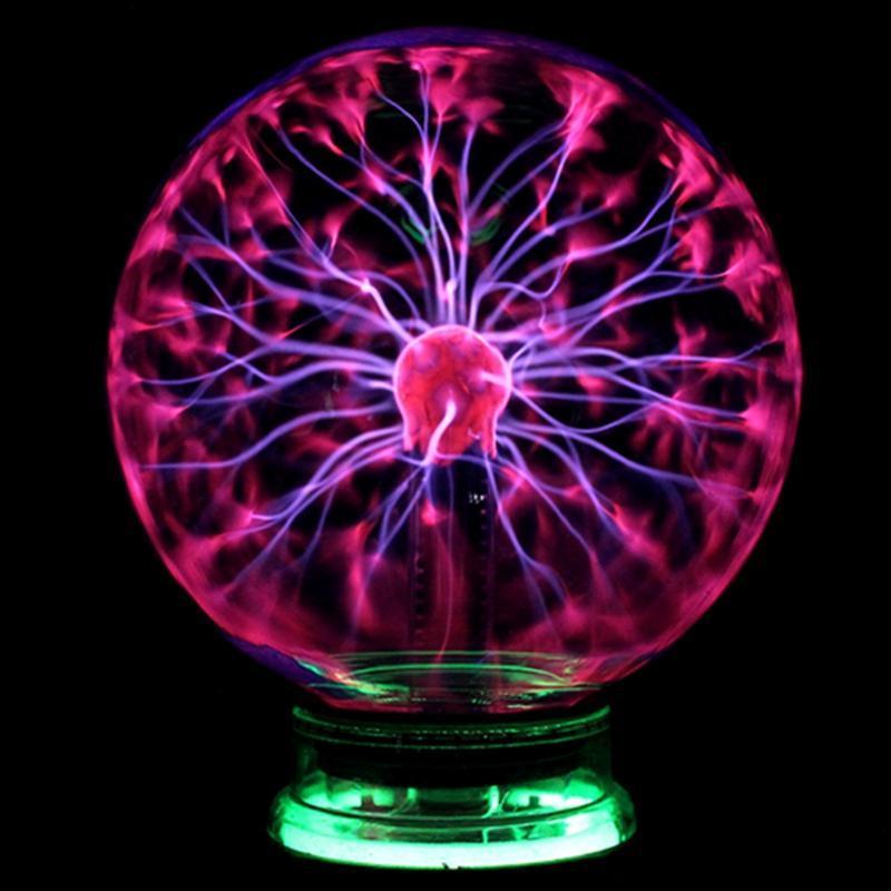 PlasmaNova Plasmakugel Nachtlicht | Interaktive Beleuchtung | Dekorative Tischlampe | Perfekt für Zuhause und Büro