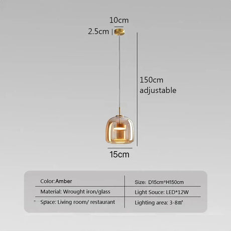 LumiSphere Minimalistische Glaslampe | Modernes Design | Elegante Dekoleuchte für Zuhause