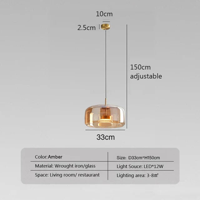 LumiSphere Minimalistische Glaslampe | Modernes Design | Elegante Dekoleuchte für Zuhause